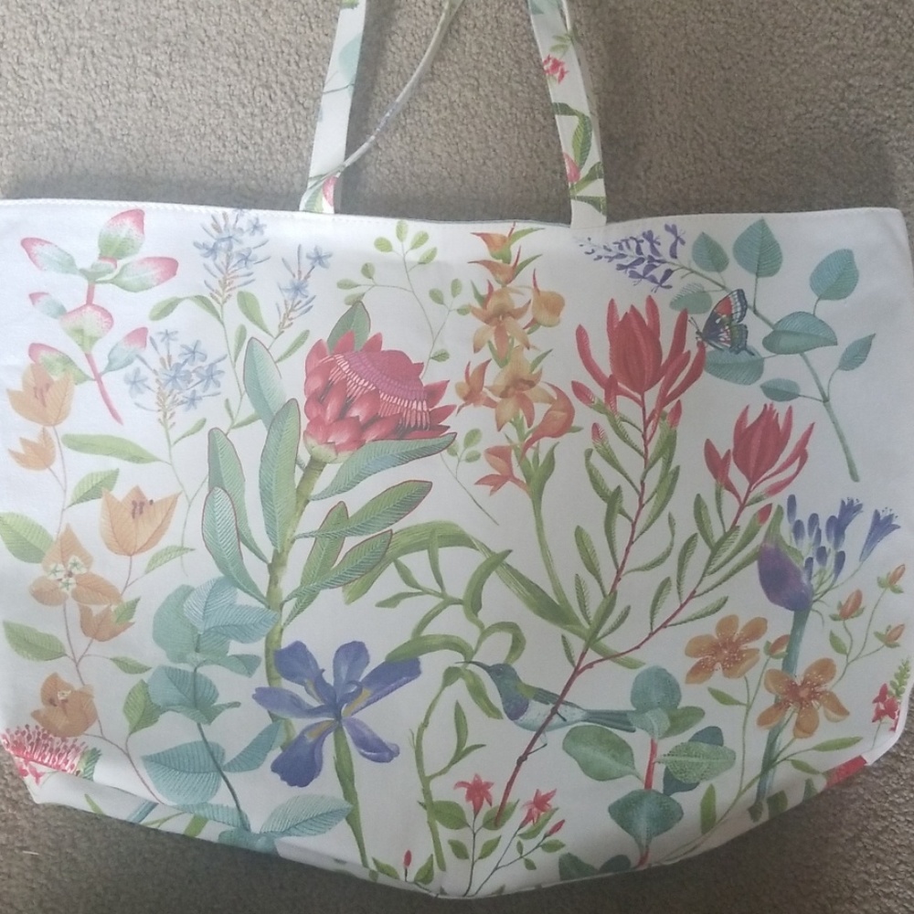Canvas floral bag